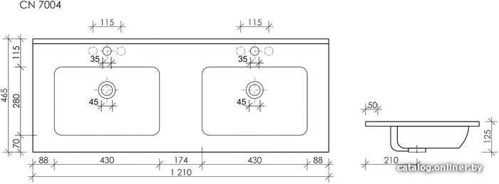 Умывальник Ceramica Nova Element CN7004