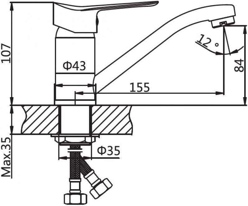 Смеситель AV Engineering AVLAW4-B589-636