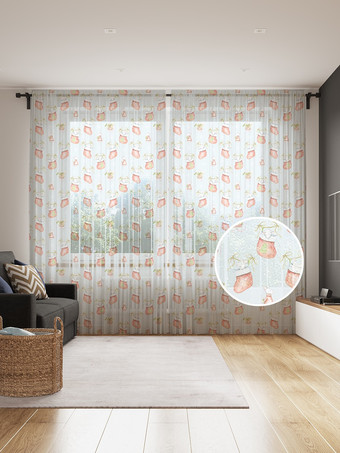 Комплект штор JoyArty Мышка 2020 1.45x2.65 м tul_185500_145x265 (2 шт)