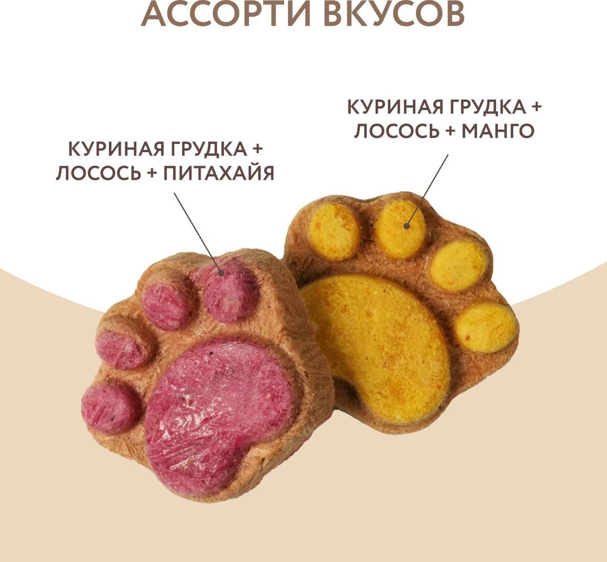 Лакомство для собак Мнямс И щенков с 4 месяцев Фросты с лососем 7178131 (24 шт)