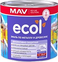 Эмаль MAV Ecol ПФ-115 0.8 кг (черный)
