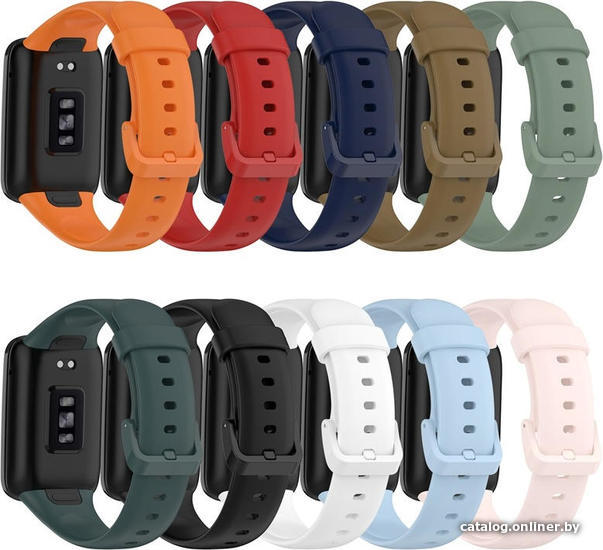 Ремешок Rumi силиконовый для Xiaomi Smart Band 7 Pro (черный)