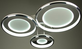 Люстра средней высоты BayerLux Karin 10553523 (хром)