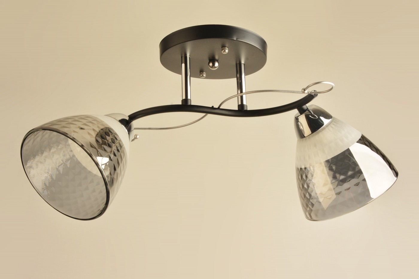 Люстра средней высоты Mirastyle BL-8224/2 BK+CR