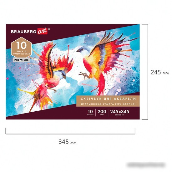 Альбом для рисования BRAUBERG Art 105911 (10 л)