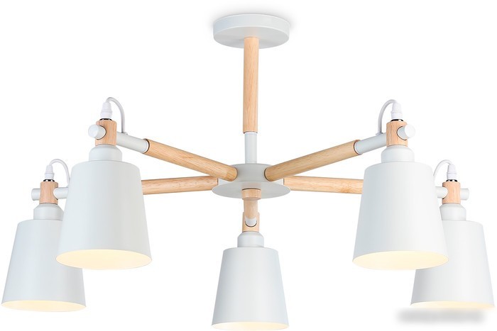 Люстра средней высоты Ambrella TR82208/5 WH/LW