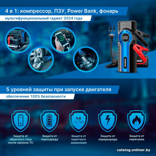 Портативное пусковое устройство TrendVision Start Compressor