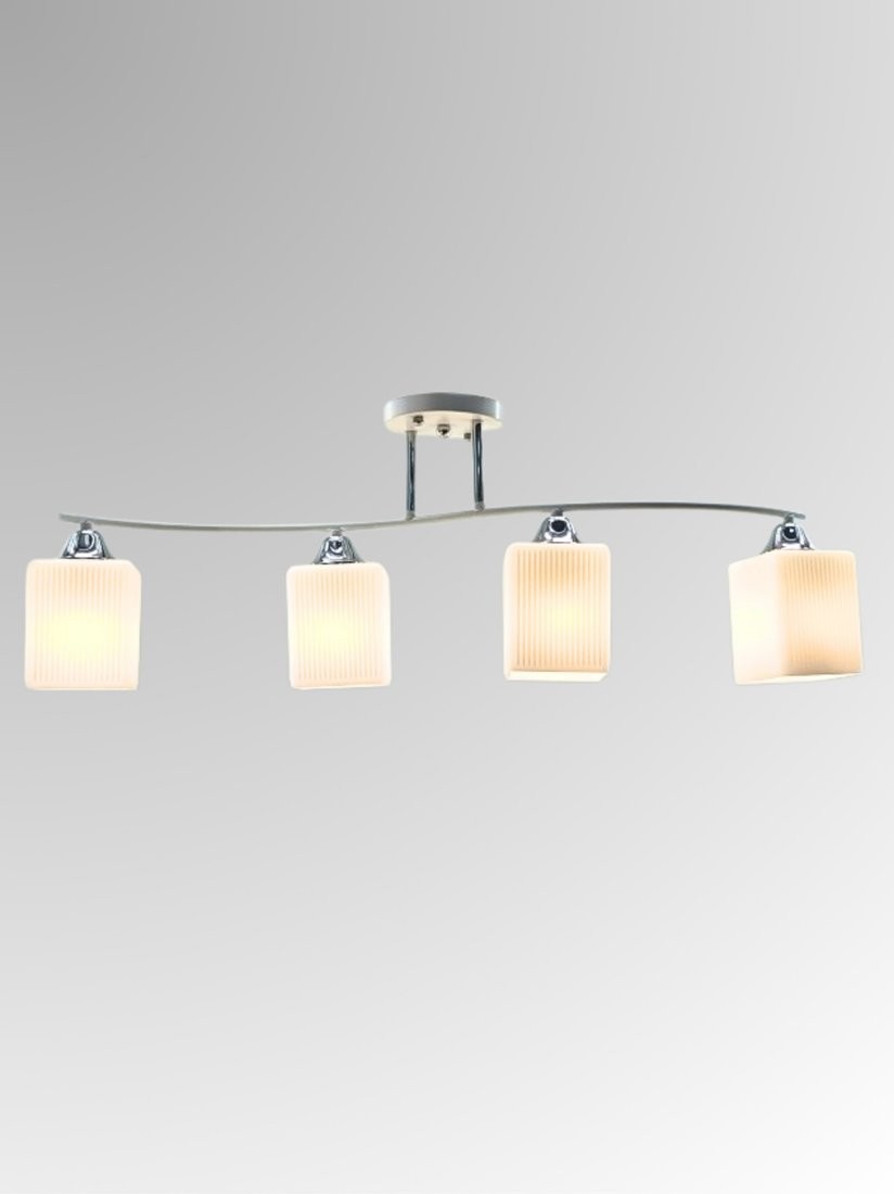 Люстра средней высоты Aitin Pro НПБ 02-4х60-101 S5122/4 (хром/белый)