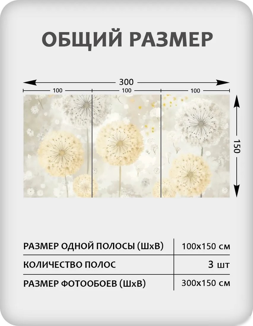 Флизелиновые обои Citydecor Невесомость 47 (300x150см)