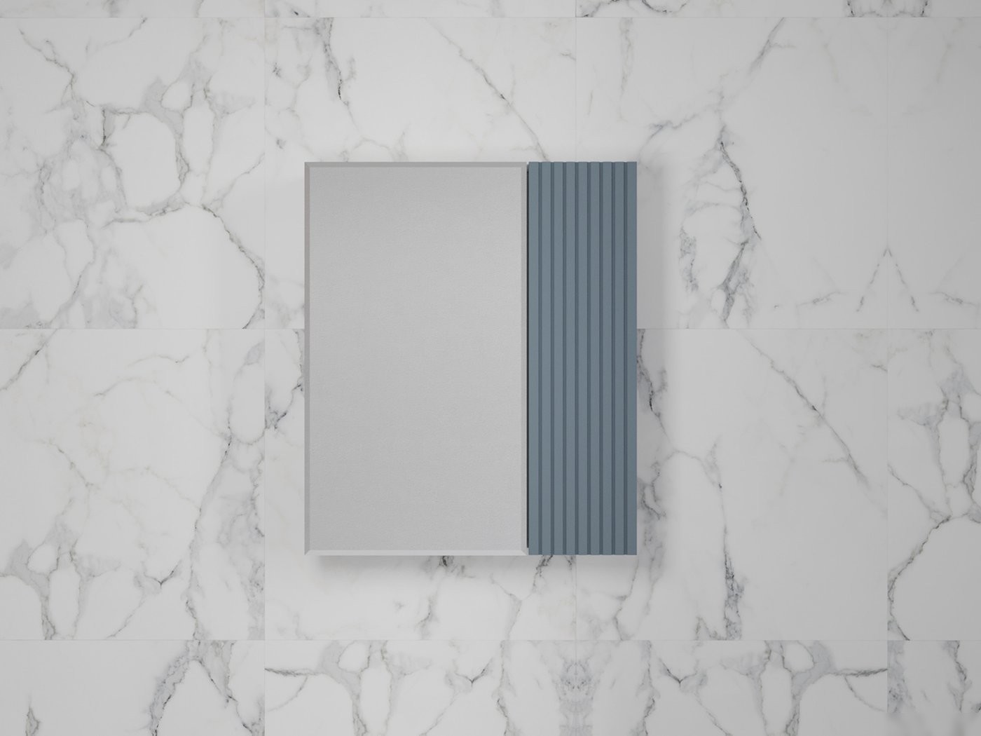 Symbolite Шкаф с зеркалом для ванной Стокгольм 60 (графит софт)