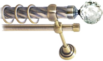 Lm Decor Кристалл (антик, витая, 2.4м 16мм, 2 ряда)
