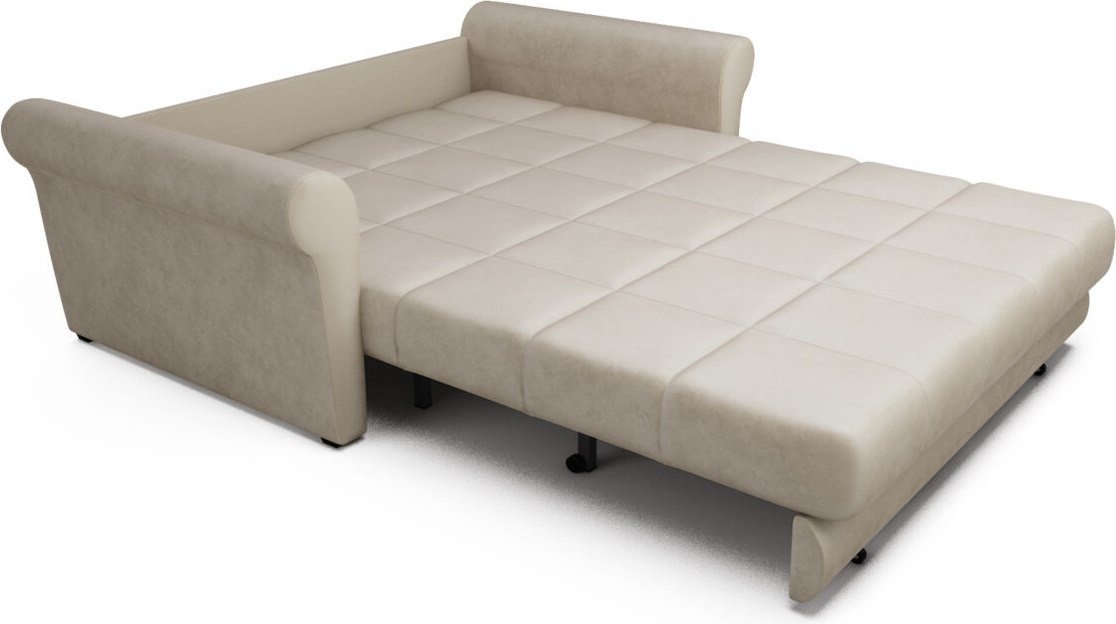 Диван Мебель-АРС Аккордеон Гранд ППУ 155x200 (бархат бежевый Star Velvet 6 Light Beige)