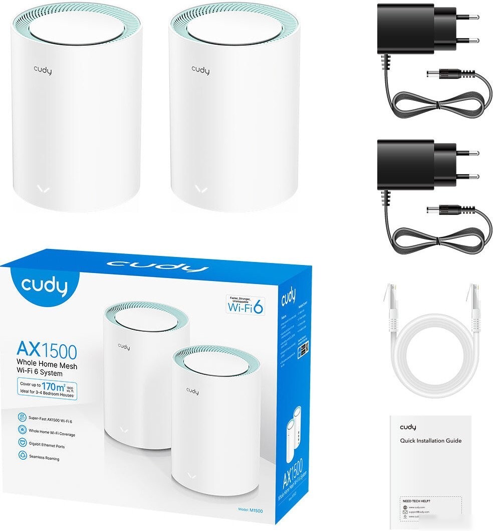 Wi-Fi система Cudy M1500 1.0 (2-Pack)