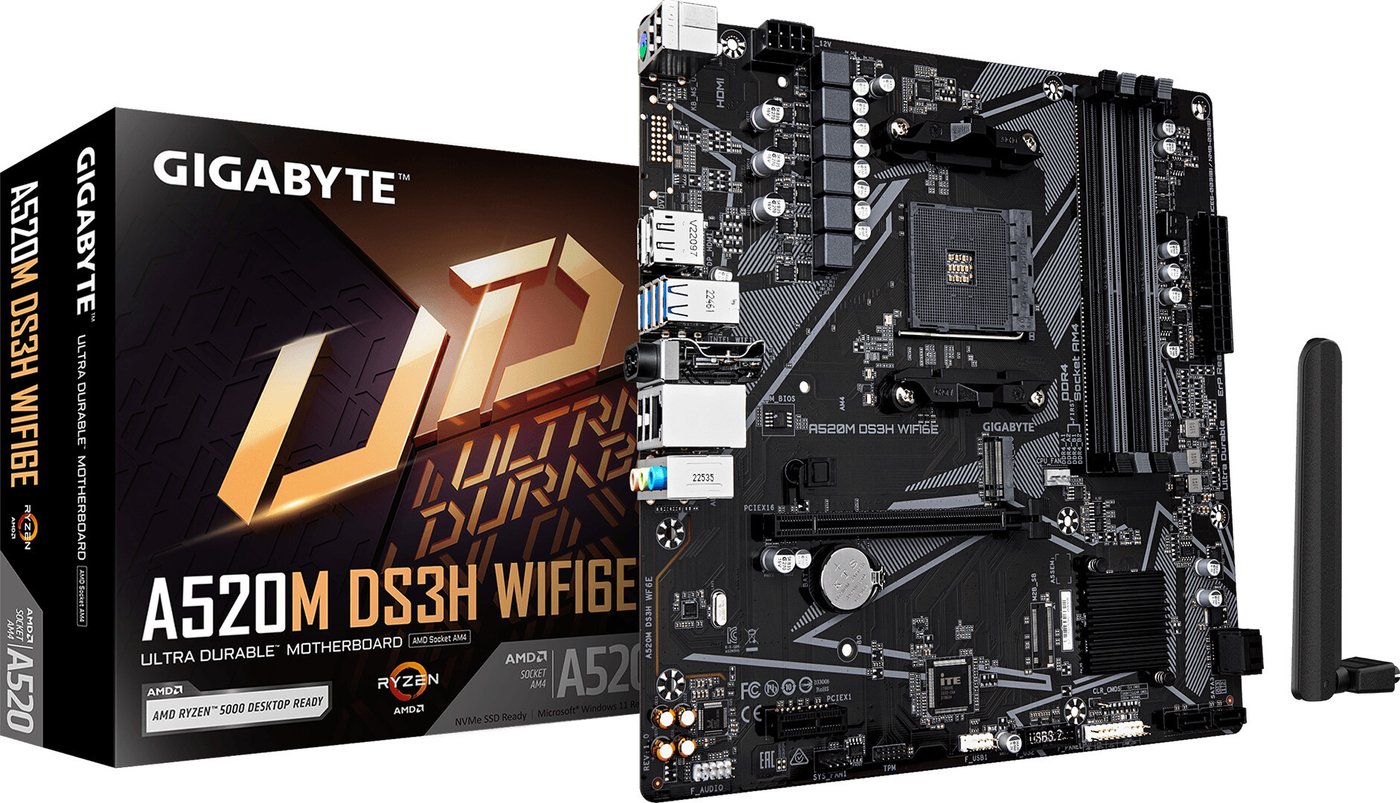 Материнская плата Gigabyte A520M DS3H WiFi6E
