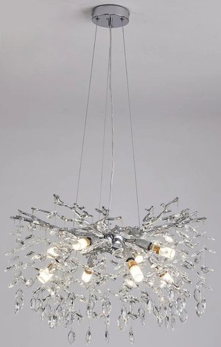 Подвесная люстра Estares Roxana 55 E14х8 R-600x1200-CHROME/CRYSTAL-220-IP20