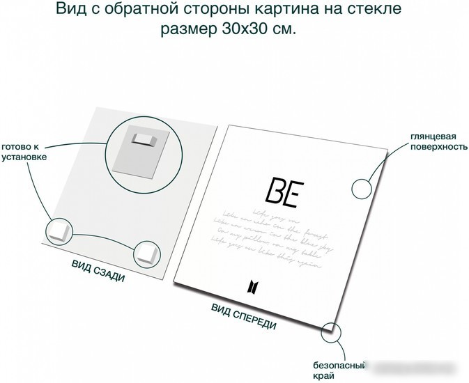 Картина Stamprint BE ID008 (30x30)