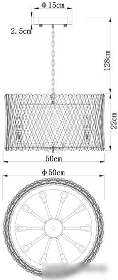 Подвесная люстра Divinare Bivara 7567/18 SP-10