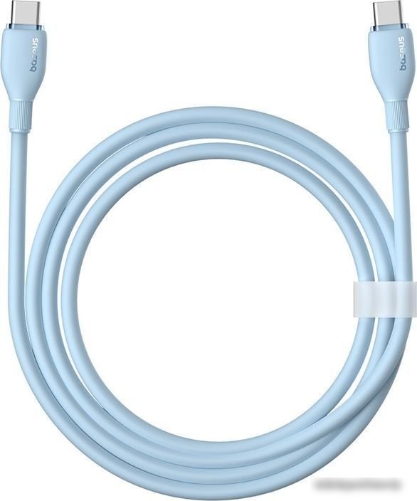 Кабель Baseus Pudding Series USB Type-C - USB Type-C (1.2 м, голубой)