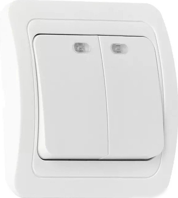 Выключатель SmartBuy SBE-02w-10-SW2-1