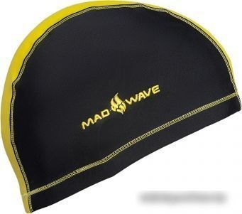 Шапочка для плавания Mad Wave Lycra Doutone (желтый)