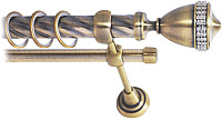 Карниз для штор Lm Decor Кубок 110 2р витой 25/16мм (антик, 1.6м)