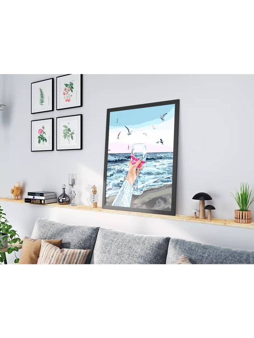 Картина по номерам PaintLine С бокалом у моря PL-00314