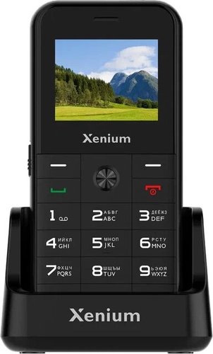 Кнопочный телефон Xenium X718 (черный)