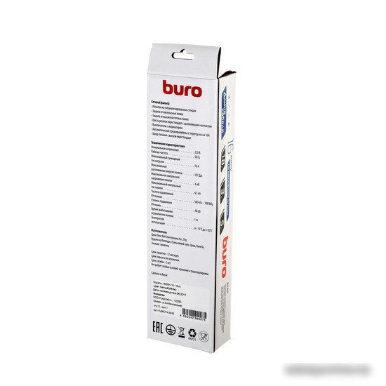 Сетевой фильтр Buro 600SH-16-1.8-W