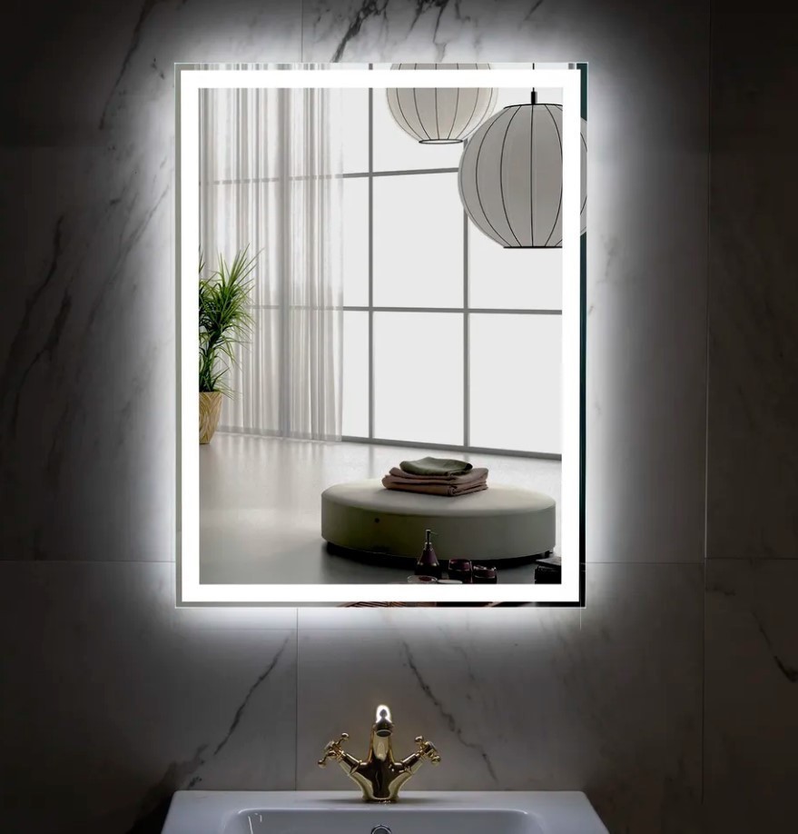 Пекам Зеркало Greta 65x80 greta-65x80B (с подсветкой и бесконтактным сенсором)