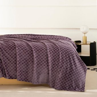 Плед Karven Фланель Евро PL014 JACQAURD v6/Purple