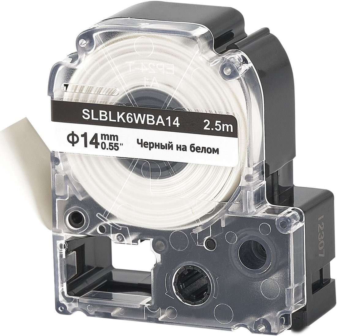 Картридж-лента для термопринтера Sakura Printing BLK6WBA14 (черный на белом)
