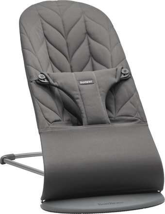 Шезлонг BabyBjorn Bliss Cotton Petal Quilt (антрацит)
