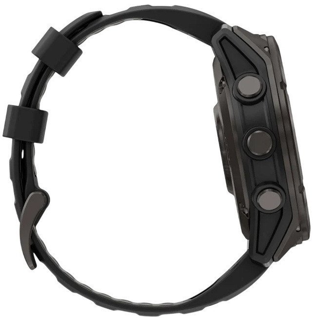 Умные часы Garmin Fenix 8 Pro 51 мм (серый, черный силиконовый ремешок)