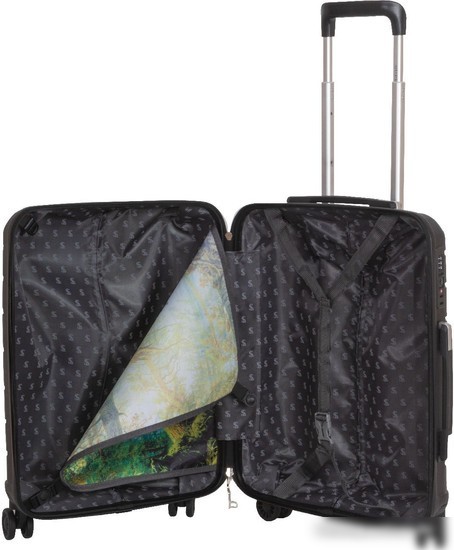Чемодан-спиннер Supra Luggage STS-1004-S (Total Black)