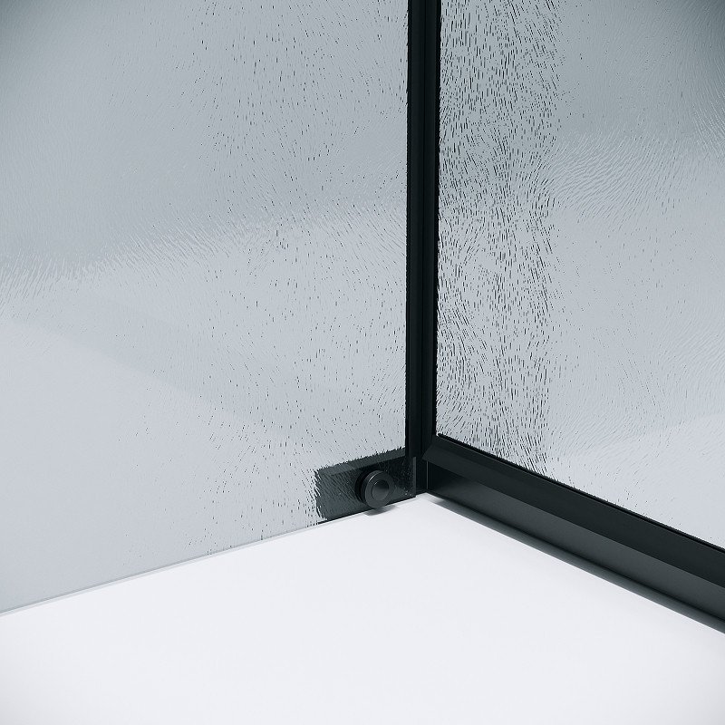 Душевой уголок Grossman Pragma 100x80x195 120.K33.03.1080.21.02 (черный матовый/стекло шиншилла)