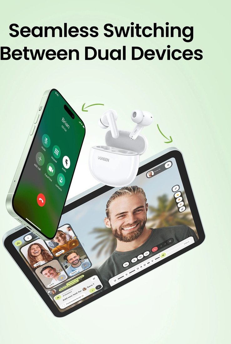 Наушники Ugreen HiTune P3 WS207 (белый)