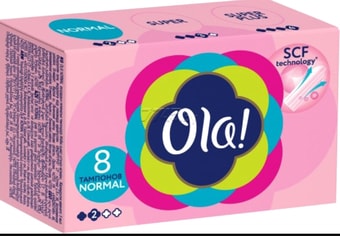 Тампоны без аппликатора Ola! Normal шелковистая поверхность (8 шт)