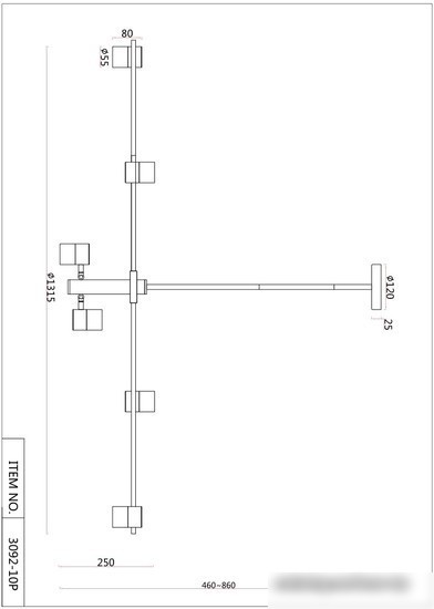 Подвесная люстра F-Promo Chart 3092-10P
