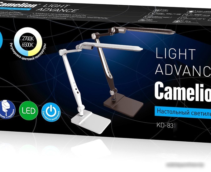 Настольная лампа Camelion KD-831 C01 14016 (белый)