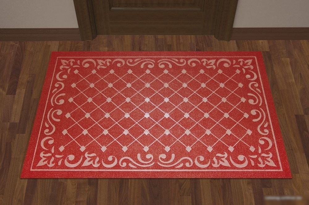 Придверный коврик Kovroff Ромбы 60x90 П/10/03/05 (красный)