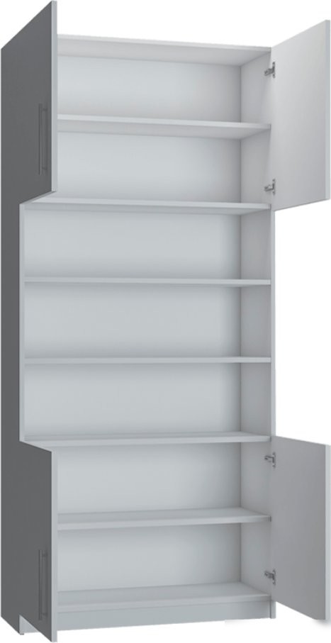 Шкаф распашной Макс Стайл Smart Egger 219x100x35 15A3550 (белый классический W960 ST7)