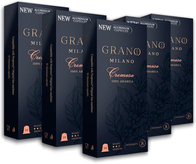 Кофе в капсулах Grano Milano Cremoso 10 шт