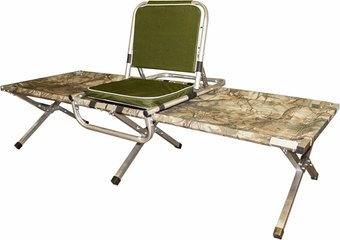 Раскладушка Медведь Екатеринбург 170x65x45 (утепленная) с креслом складным