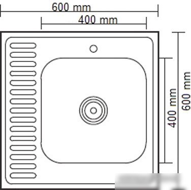 Кухонная мойка Ledeme L96060-6R