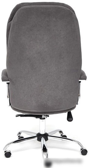 Кресло TetChair Softy LUX (флок, серый)