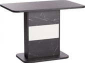 Кухонный стол TetChair Smart 105-140x68.6х75 (мрамор блэк роял/белый)