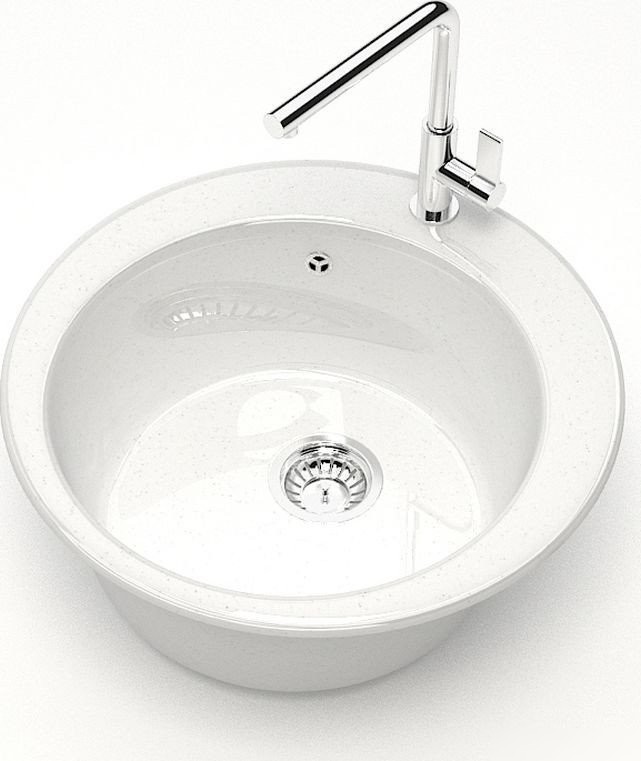 Кухонная мойка MARRBAXX Карельский камень модель 30/G31 (белый)