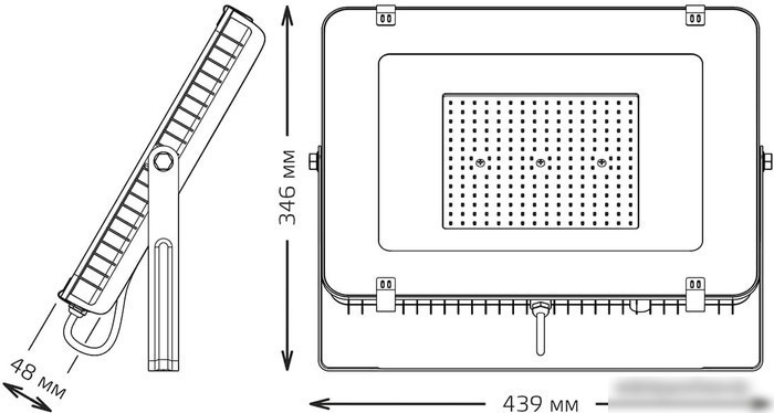 Уличный прожектор Gauss Qplus 200W 6500К 690511200