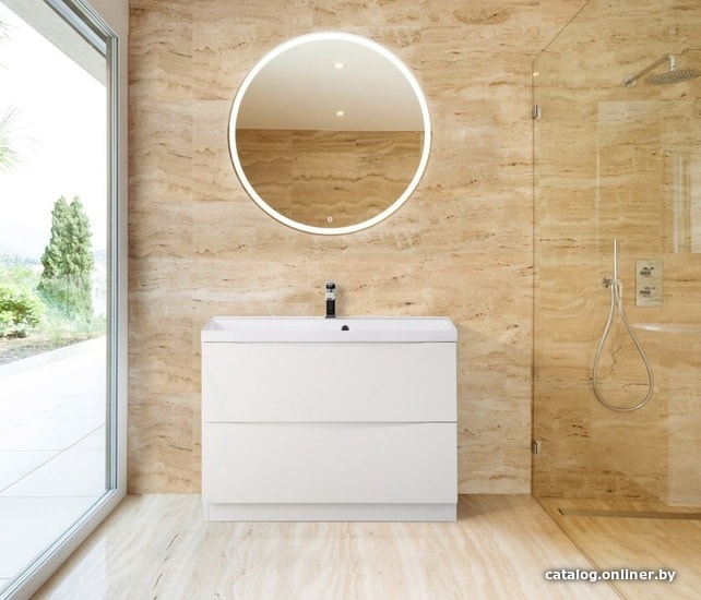 BelBagno Тумба под умывальник Marino-800-2C-PIA-BL-P (bianco lucido)