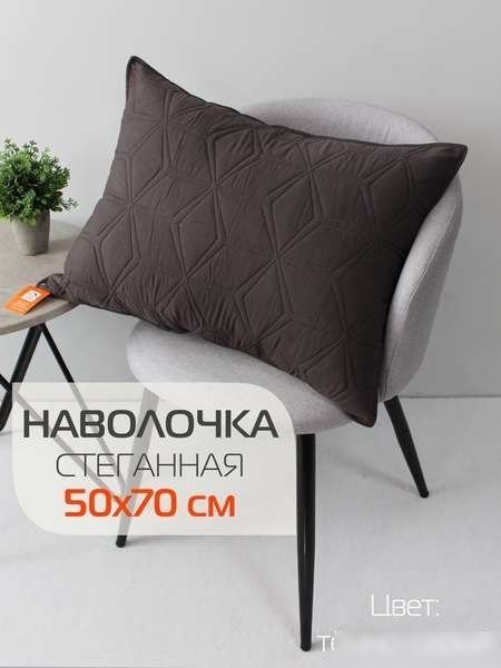 Чехол на подушку Matex Pillowcases Flower 65-265 (темно-серый)